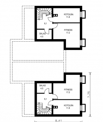 Image miroir | Plan de sol de la cave - NOVA 222